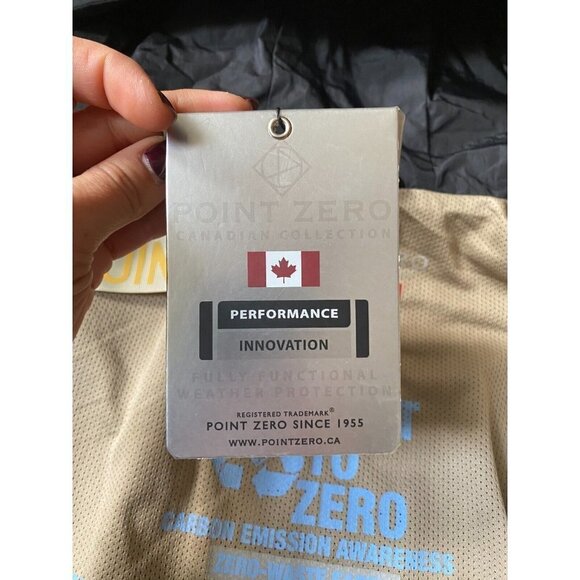 Point Zero BNWT Mens black "Riperton" jacket sz Xlarge NEW hooded - Picture 7 of 8